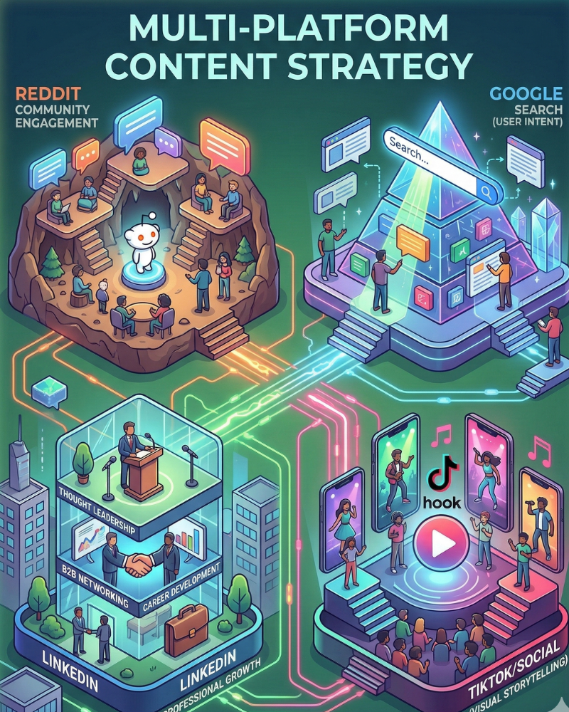 Read more about the article The Multi-Platform Content Strategy: Why One Size Does Not Fit All in Modern SEO