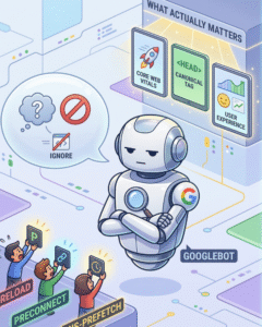 Read more about the article Why Googlebot Ignores Your Resource Hints (And What Actually Matters for SEO)